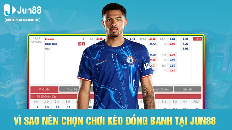 Vì sao nên chọn chơi kèo đồng banh tại Jun88